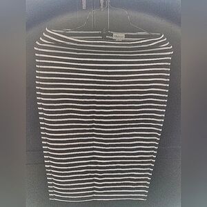 Striped Black and White Skirt